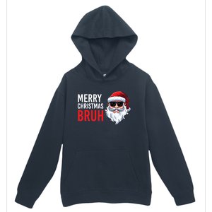 Merry Christmas Bruh Meme Funny Saying For Brother Urban Pullover Hoodie