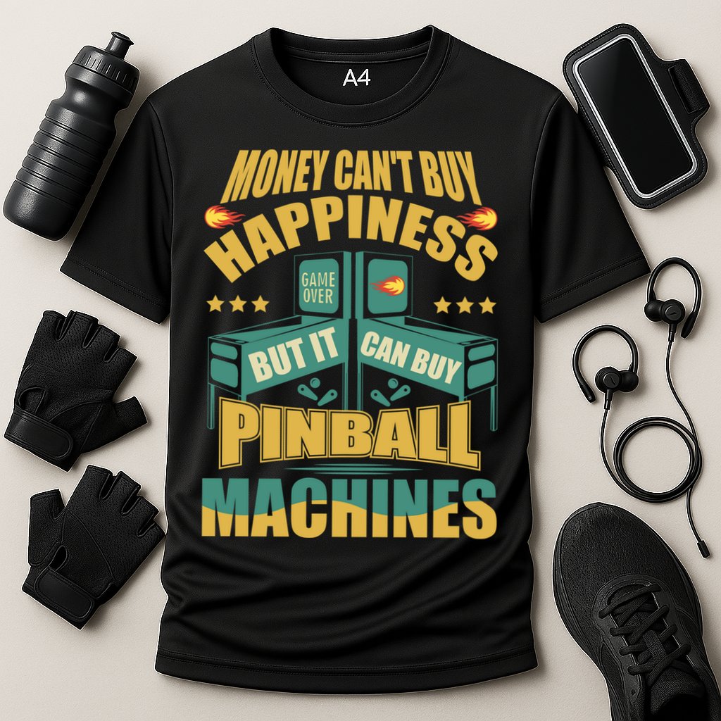 Money Cant Buy Happiness But It Can Buy Pinball Machines Performance Shirt