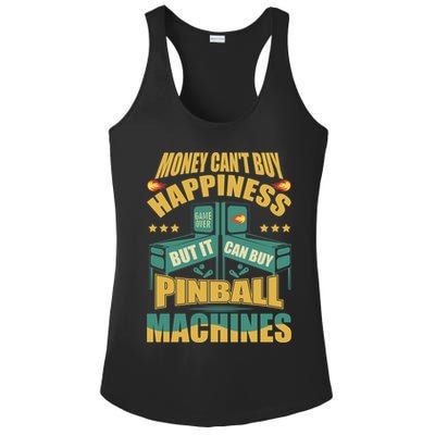 Money Cant Buy Happiness But It Can Buy Pinball Machines Ladies PosiCharge Competitor Racerback Tank