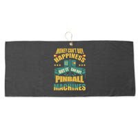 Money Cant Buy Happiness But It Can Buy Pinball Machines Large Microfiber Waffle Golf Towel
