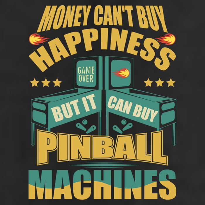 Money Cant Buy Happiness But It Can Buy Pinball Machines Golf Towel
