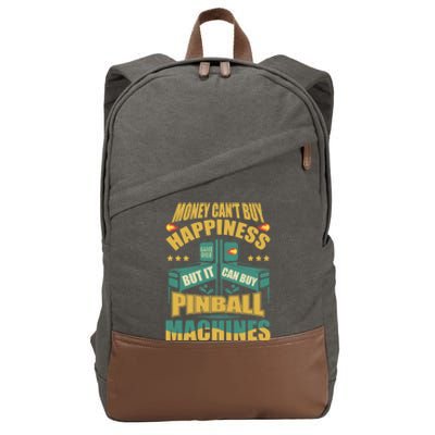 Money Cant Buy Happiness But It Can Buy Pinball Machines Cotton Canvas Backpack