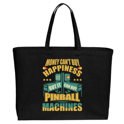 Money Cant Buy Happiness But It Can Buy Pinball Machines Cotton Canvas Jumbo Tote