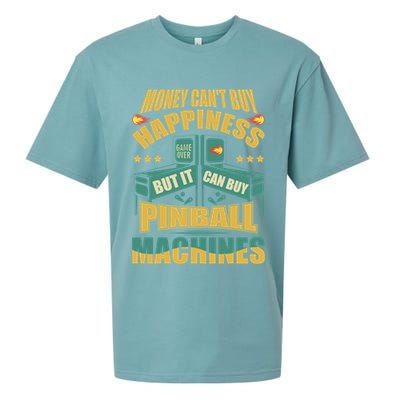 Money Cant Buy Happiness But It Can Buy Pinball Machines Sueded Cloud Jersey T-Shirt