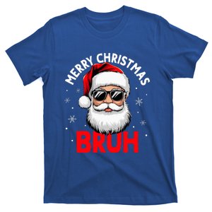 Merry Christmas Bruh Funny Santa Claus T-Shirt