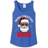 Merry Christmas Bruh Funny Santa Claus Ladies Essential Tank