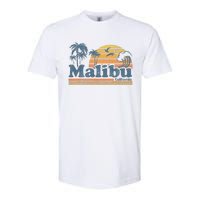 Malibu California Beach Vacation Cute Vintage Cali 70s Retro Softstyle CVC T-Shirt