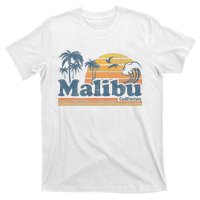 Malibu California Beach Vacation Cute Vintage Cali 70s Retro T-Shirt