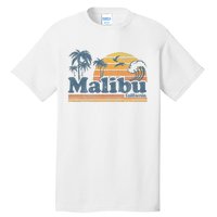 Malibu California Beach Vacation Cute Vintage Cali 70s Retro Tall T-Shirt