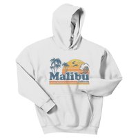 Malibu California Beach Vacation Cute Vintage Cali 70s Retro Kids Hoodie