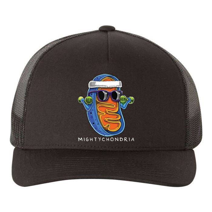 Mightychondria Cellular Biology Science Teacher Funny Gift Yupoong Adult 5-Panel Trucker Hat