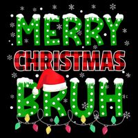 Merry Christmas Bruh Holiday Festive Cooling Performance Crew T-Shirt