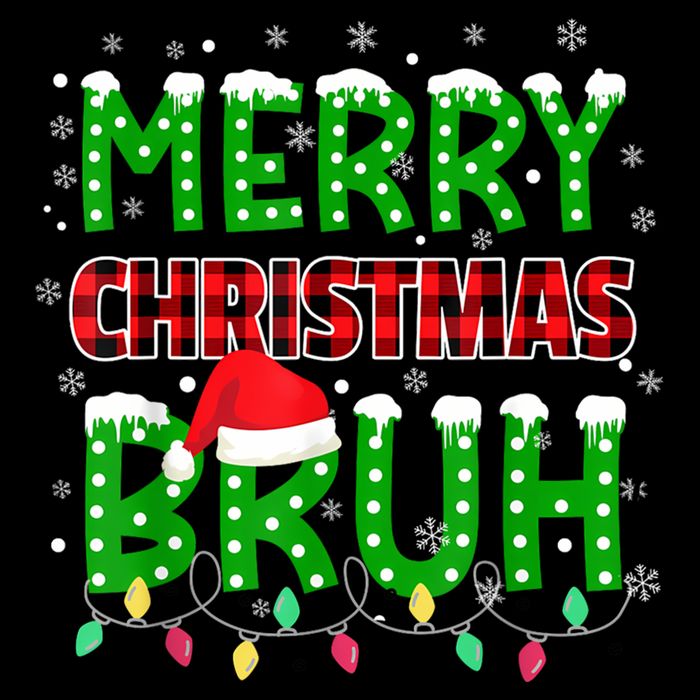 Merry Christmas Bruh Holiday Festive Cooling Performance Crew T-Shirt