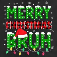 Merry Christmas Bruh Holiday Festive Adult Drive Performance Visor