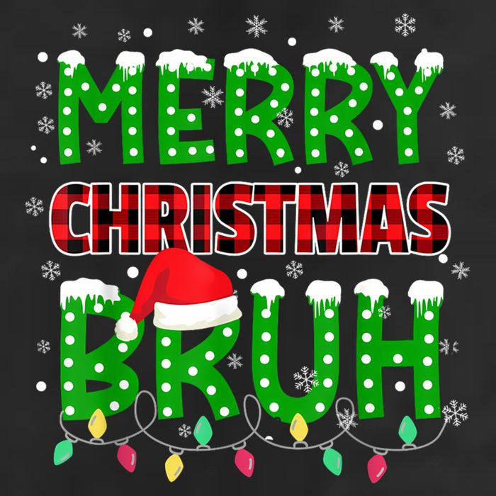 Merry Christmas Bruh Holiday Festive Adult Drive Performance Visor