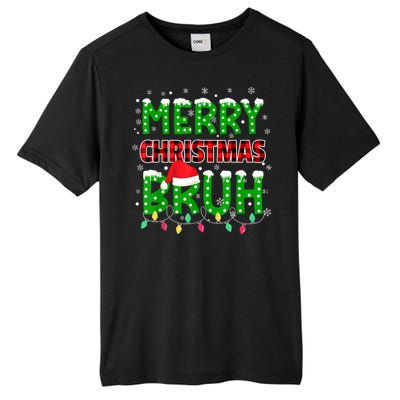 Merry Christmas Bruh Holiday Festive Tall Fusion ChromaSoft Performance T-Shirt