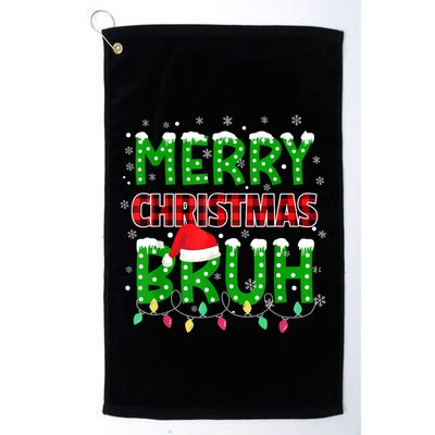 Merry Christmas Bruh Holiday Festive Golf Towel