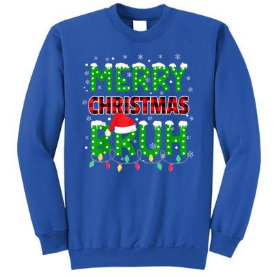 Merry Christmas Bruh Holiday Festive Sweatshirt