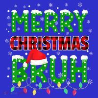 Merry Christmas Bruh Holiday Festive Premium T-Shirt