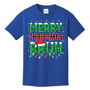 Merry Christmas Bruh Holiday Festive Kids T-Shirt