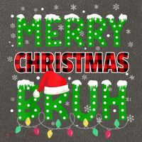 Merry Christmas Bruh Holiday Festive Cotton Canvas Backpack