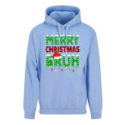 Merry Christmas Bruh Holiday Festive Unisex Surf Hoodie