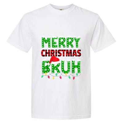 Merry Christmas Bruh Holiday Festive Garment-Dyed Heavyweight T-Shirt