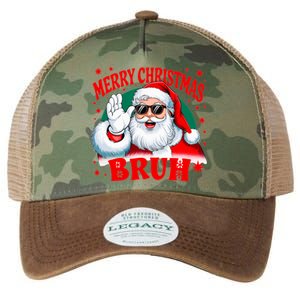 Merry Christmas Bruh Santa Claus Funny Legacy Tie Dye Trucker Hat