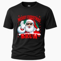 Merry Christmas Bruh Santa Claus Funny Cooling Performance Crew T-Shirt