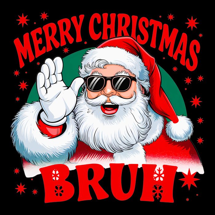 Merry Christmas Bruh Santa Claus Funny Cooling Performance Crew T-Shirt