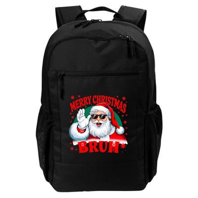 Merry Christmas Bruh Santa Claus Funny Backpack