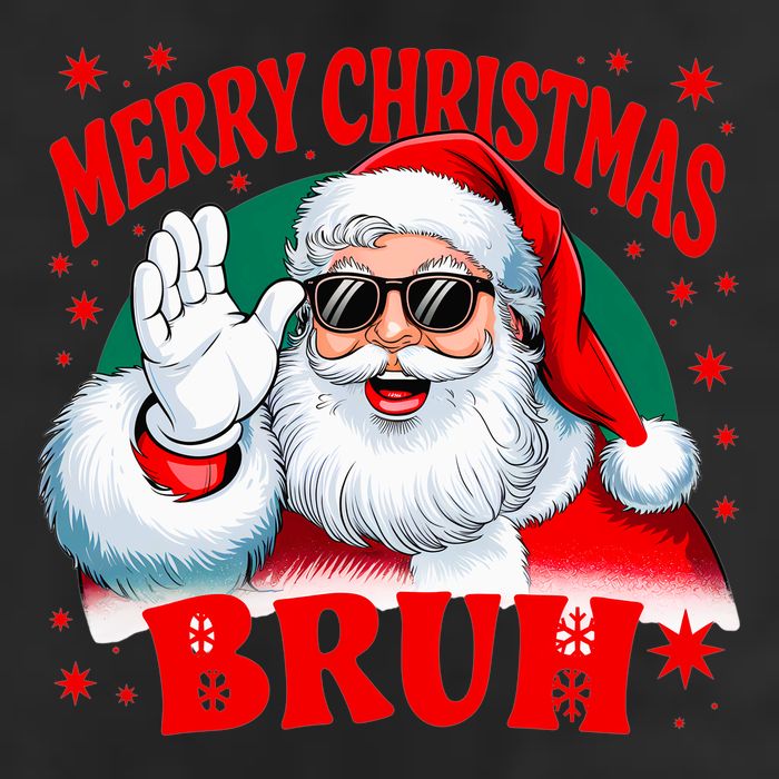 Merry Christmas Bruh Santa Claus Funny Adult Drive Performance Visor