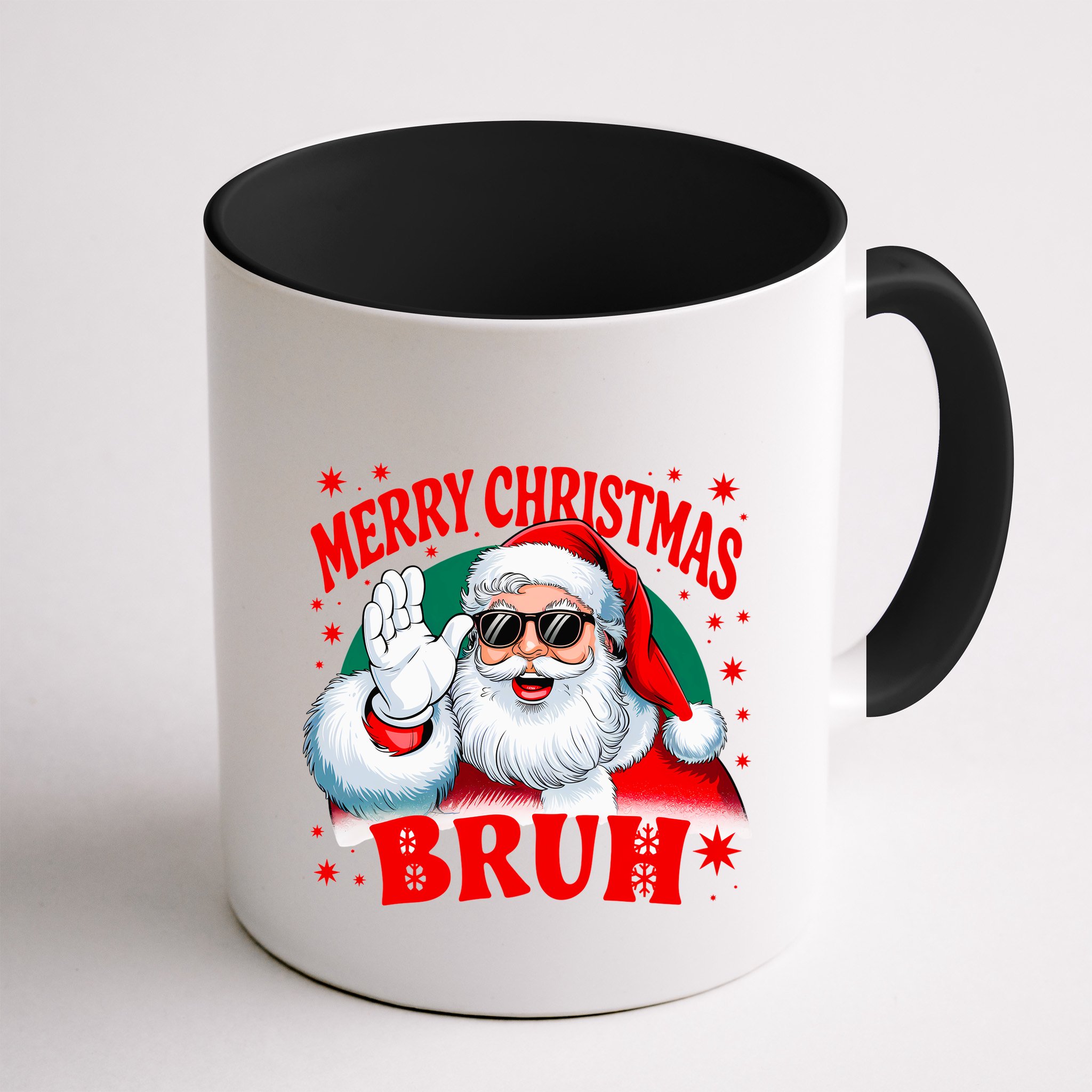 Merry Christmas Bruh Santa Claus Funny Mug