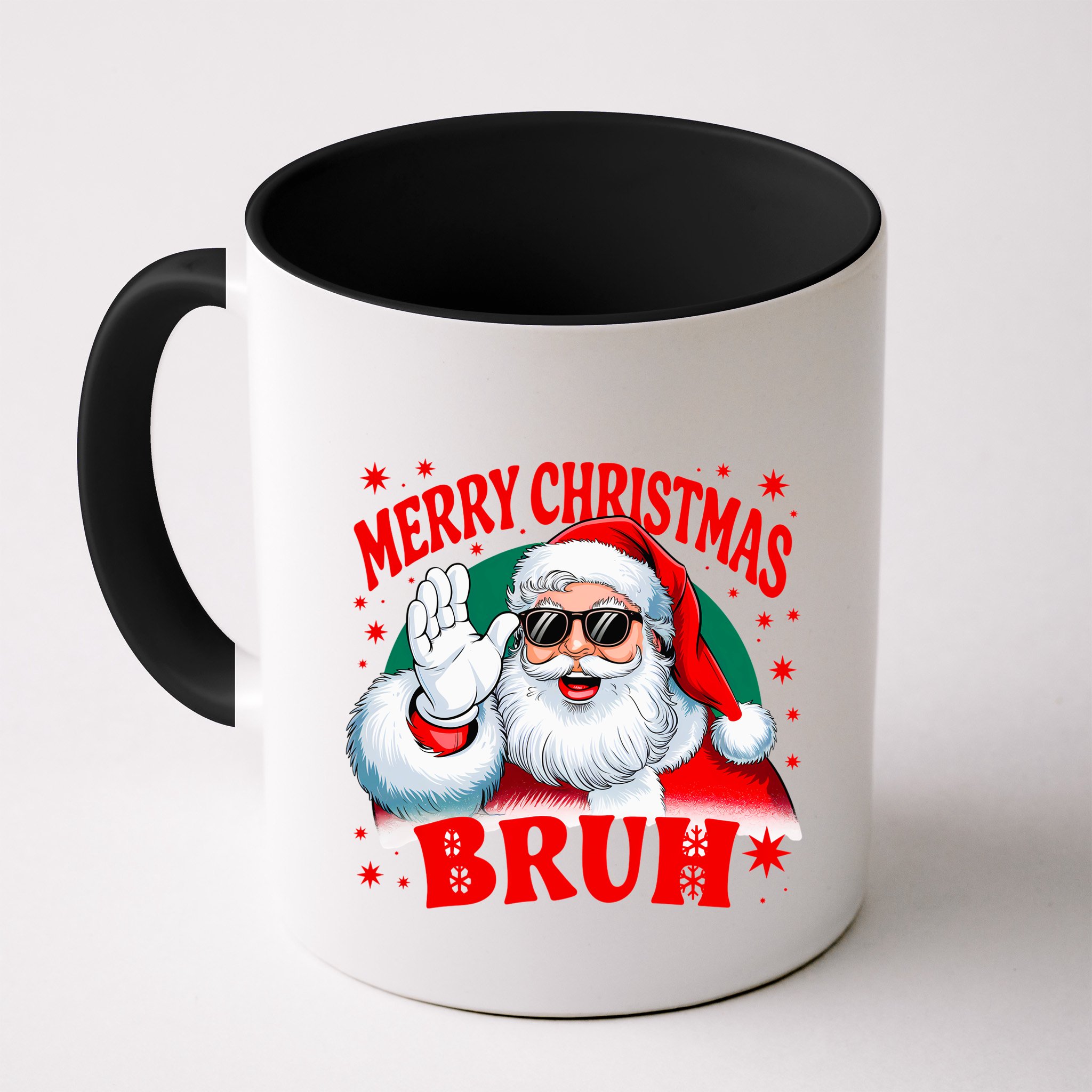 Merry Christmas Bruh Santa Claus Funny Mug