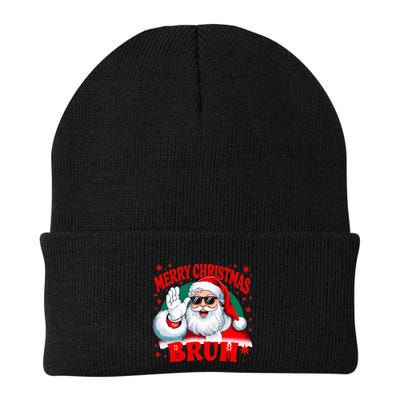 Merry Christmas Bruh Santa Claus Funny Beanie