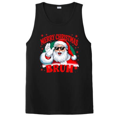 Merry Christmas Bruh Santa Claus Funny PosiCharge Competitor Tank