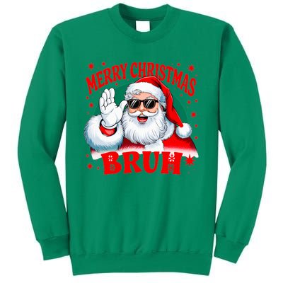 Merry Christmas Bruh Santa Claus Funny Sweatshirt