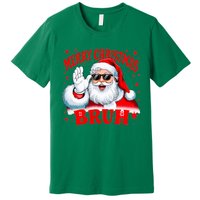 Merry Christmas Bruh Santa Claus Funny Premium T-Shirt