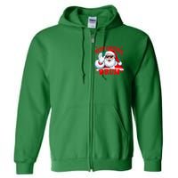 Merry Christmas Bruh Santa Claus Funny Full Zip Hoodie