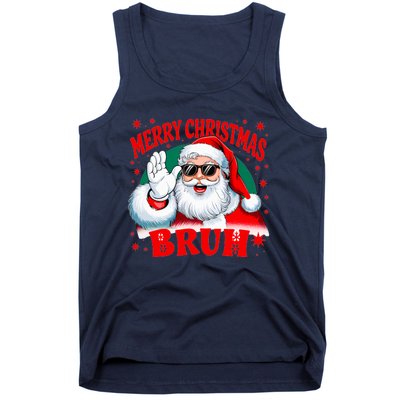 Merry Christmas Bruh Santa Claus Funny Tank Top