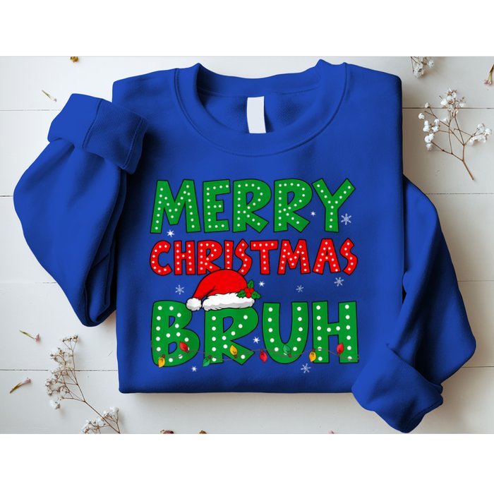 Merry Christmas Bruh Meme Funny Holiday Sweatshirt