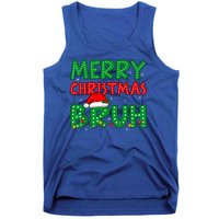 Merry Christmas Bruh Meme Funny Holiday Tank Top