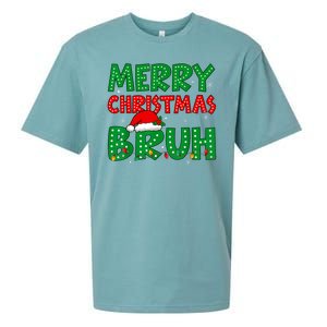 Merry Christmas Bruh Meme Funny Holiday Sueded Cloud Jersey T-Shirt