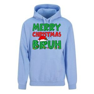 Merry Christmas Bruh Meme Funny Holiday Unisex Surf Hoodie