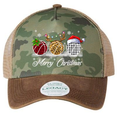 Merry Christmas Basketball Ball Costume Basketball Xmas Gift Legacy Tie Dye Trucker Hat