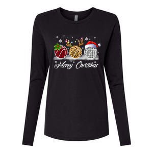 Merry Christmas Basketball Ball Costume Basketball Xmas Gift Womens Cotton Relaxed Long Sleeve T-Shirt