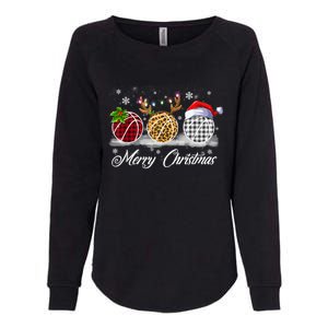 Merry Christmas Basketball Ball Costume Basketball Xmas Gift Womens California Wash Sweatshirt