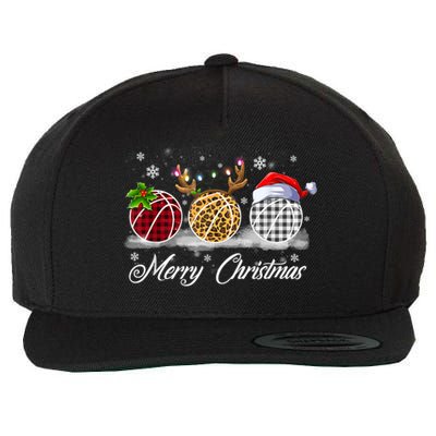 Merry Christmas Basketball Ball Costume Basketball Xmas Gift Wool Snapback Cap