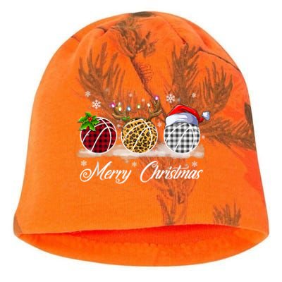 Merry Christmas Basketball Ball Costume Basketball Xmas Gift Kati - Camo Knit Beanie