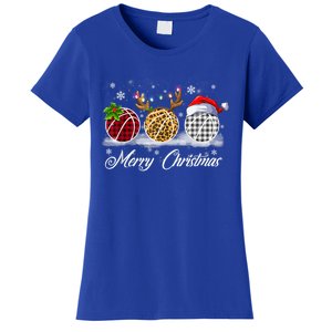 Merry Christmas Basketball Ball Costume Basketball Xmas Gift Women's T-Shirt